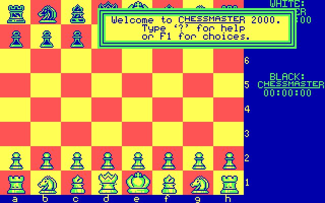 the-chessmaster-2000 screenshot for dos