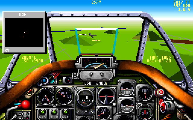 chuck-yeager-s-air-combat screenshot for dos