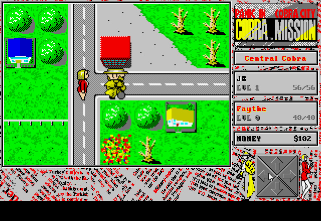 cobra-mission screenshot for dos