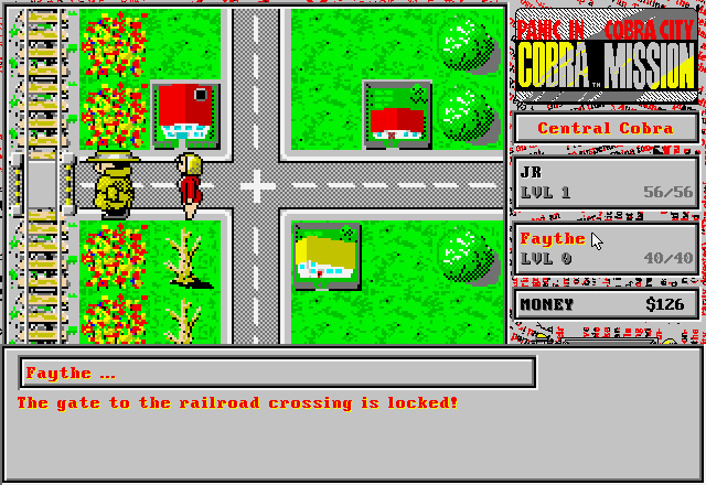 cobra-mission screenshot for dos