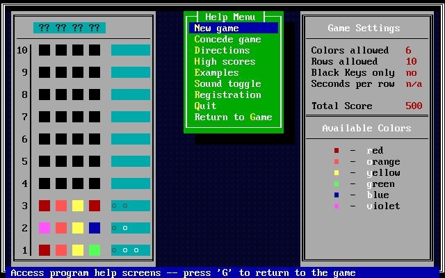 Codebreaker screenshot