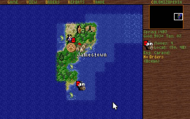 colonization screenshot for dos