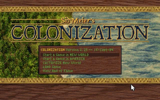 colonization screenshot for dos