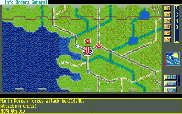 conflict-korea screenshot for dos