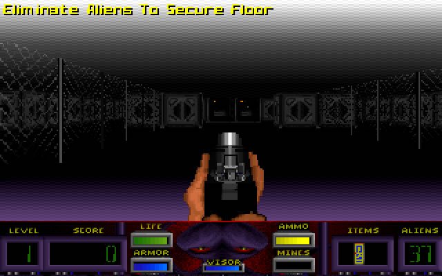 corridor-7-alien-invasion screenshot for dos