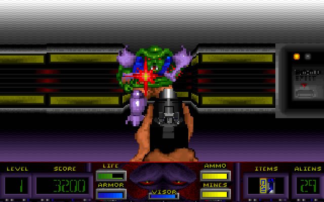 corridor-7-alien-invasion screenshot for dos