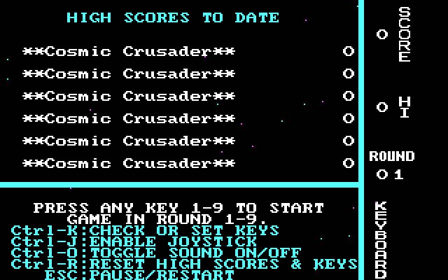 cosmic-crusader screenshot for dos