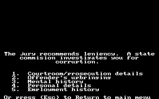 crime-and-punishment screenshot for dos