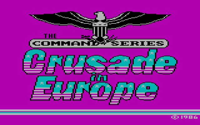 crusade-in-europe screenshot for dos