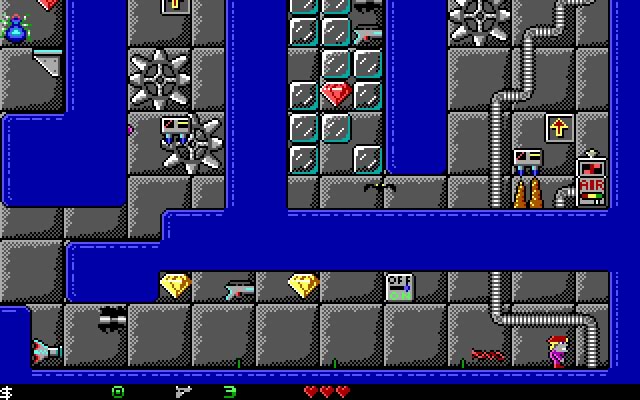 crystal-caves-vol-1-troubles-with-twibbles screenshot for dos