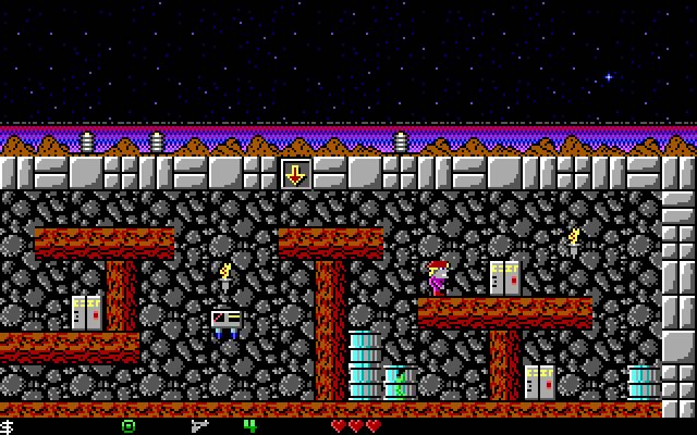 crystal-caves screenshot for dos