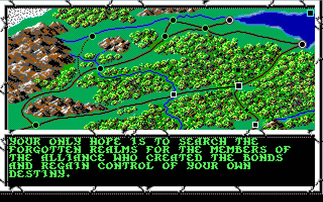 curse-of-the-azure-bonds screenshot for dos