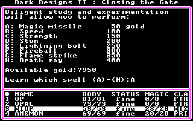 dark-designs-2-closing-the-gate screenshot for dos