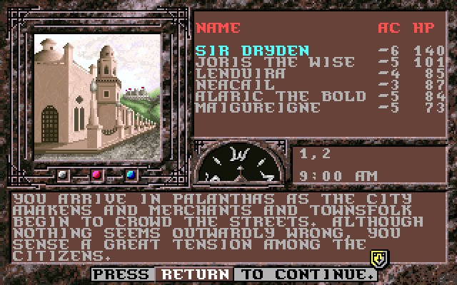 dark-queen-of-krynn screenshot for dos