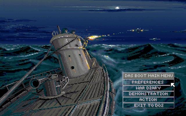 das-boot-german-u-boat-simulation screenshot for dos