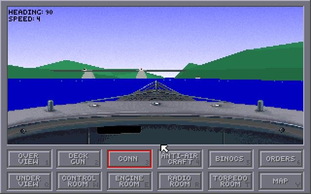 das-boot-german-u-boat-simulation screenshot for dos