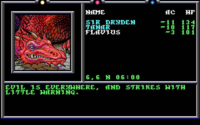 death-knights-of-krynn screenshot for dos