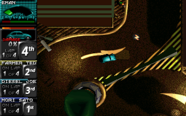 death-rally screenshot for dos