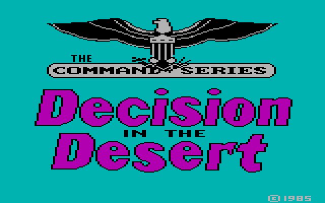 decision-in-the-desert screenshot for dos