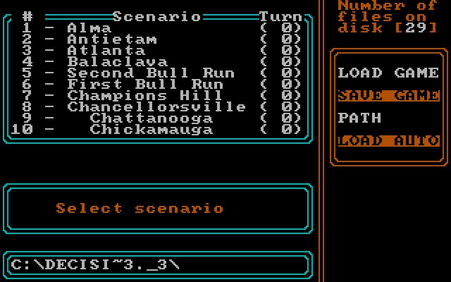 decisive-battles-of-the-american-civil-war-vol-3 screenshot for dos