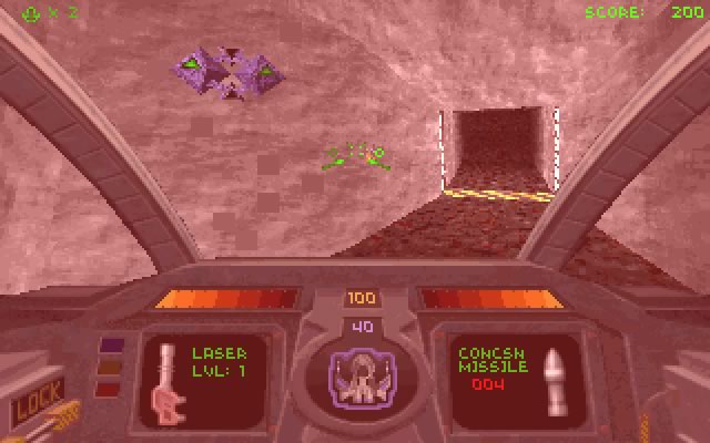 descent screenshot for dos