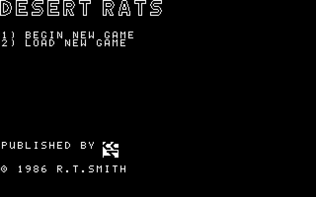 desert-rats screenshot for dos