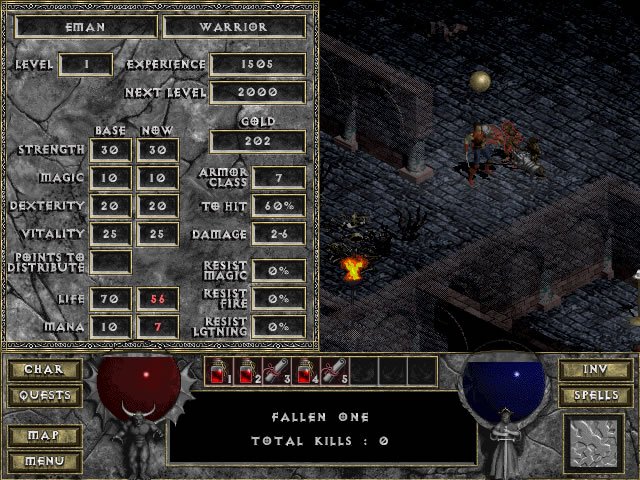 diablo screenshot for winxp