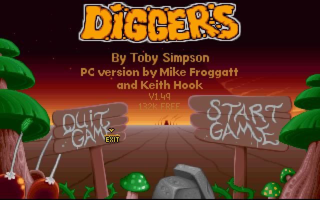 diggers screenshot for dos
