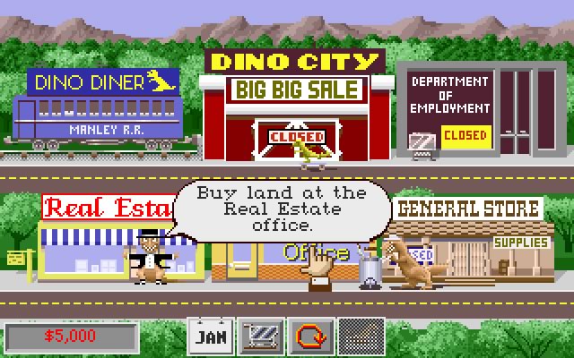 dinopark-tycoon screenshot for dos