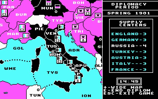 computer-diplomacy screenshot for dos