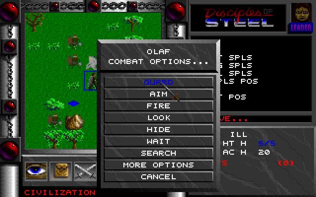 disciples-of-steel screenshot for dos