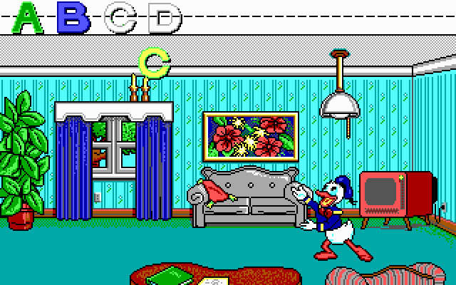 donald-s-alphabet-chase screenshot for dos