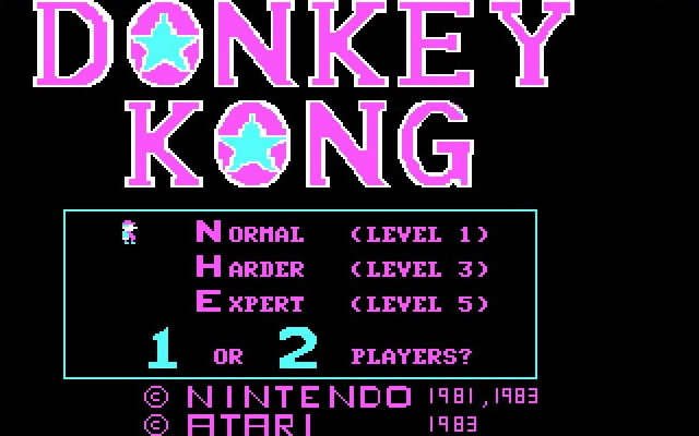 donkey-kong screenshot for dos