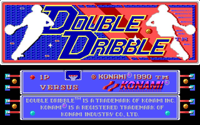 double-dribble screenshot for dos