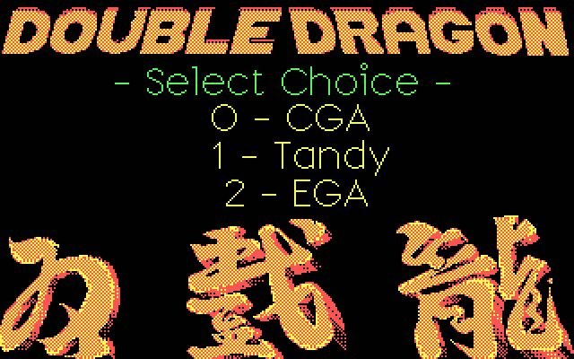 double-dragon screenshot for dos