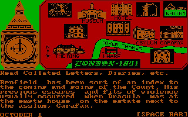 dracula-in-london screenshot for dos