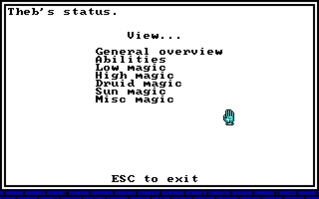 dragon-wars screenshot for dos