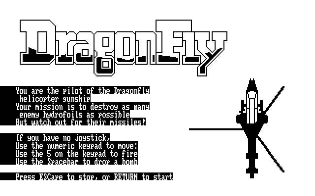 dragonfly screenshot for dos