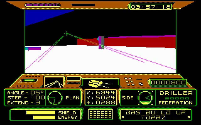 driller screenshot for dos