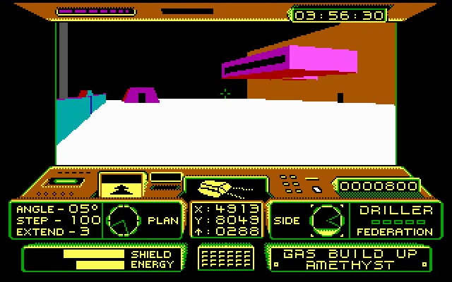 driller screenshot for dos