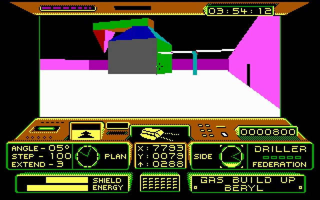 driller screenshot for dos