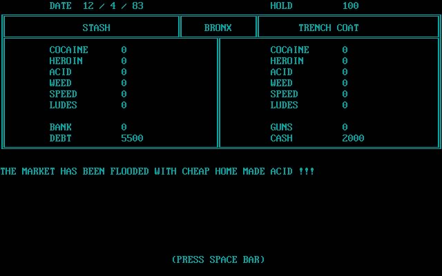 drug-wars-a-game-based-on-the-new-york-drug-market screenshot for dos