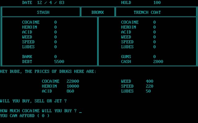 drug-wars-a-game-based-on-the-new-york-drug-market screenshot for dos