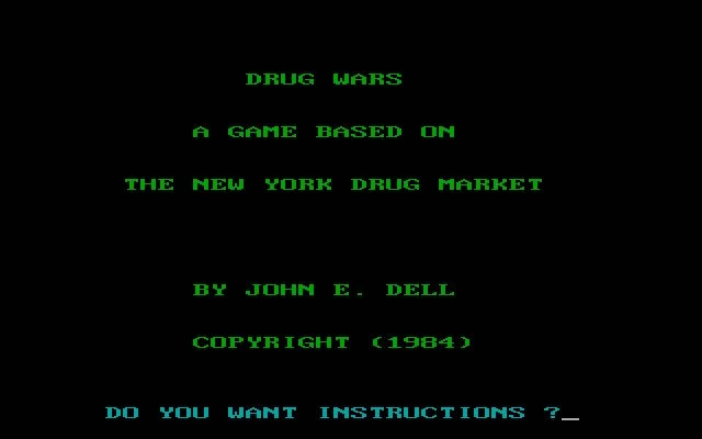 Drug wars: a game based on the New York drug market