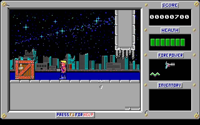 duke-nukem-episode-1-shrapnel-city screenshot for dos