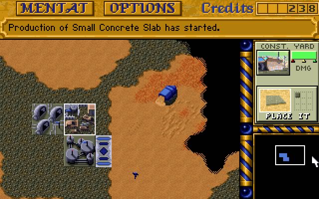 dune-ii-the-building-of-a-dynasty screenshot for dos