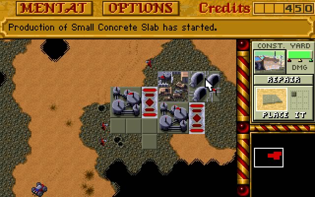 Dune II: The building of a dynasty screenshot