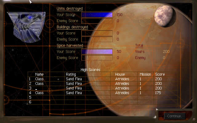 dune-2000 screenshot for winxp