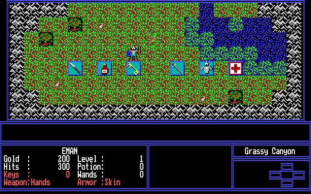 dungeon-explorer screenshot for dos