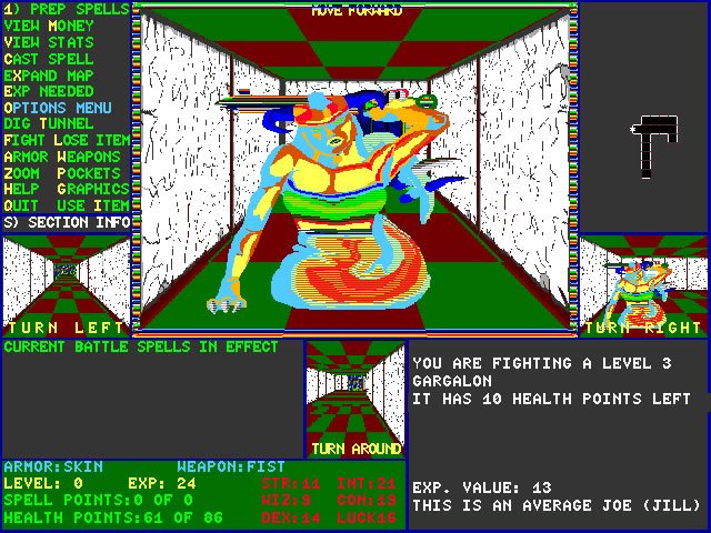 moraff-s-dungeon-of-the-unforgiven screenshot for dos